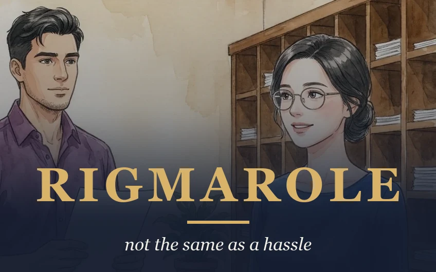 Word Webtoons episode cover: Rigmarole