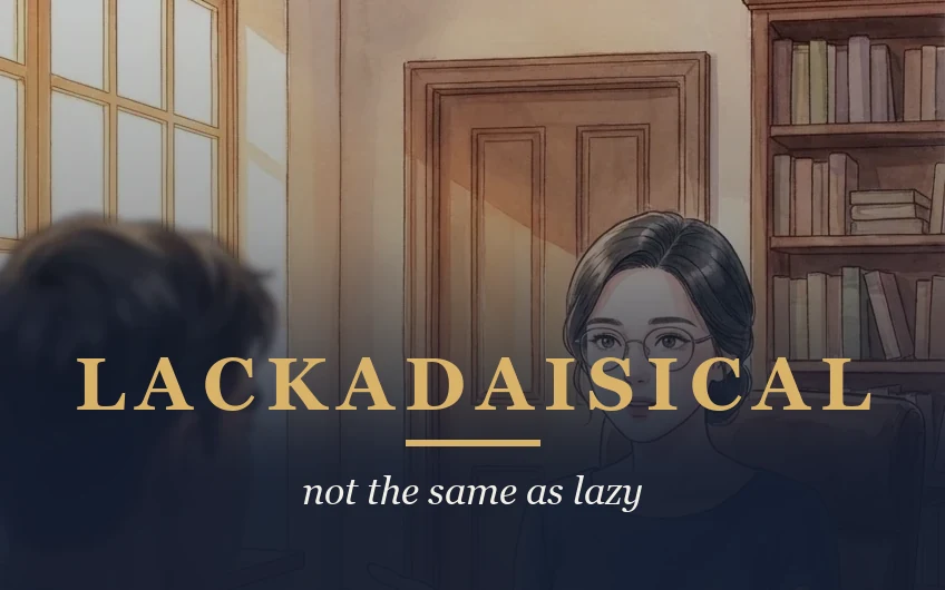 Word Webtoons episode cover: Lackadaisical