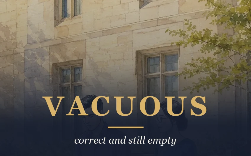 Word Webtoons episode cover: Vacuous